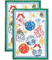 Southern Living Merry & Grand Ornament Kitchen Towels, Set of 2
