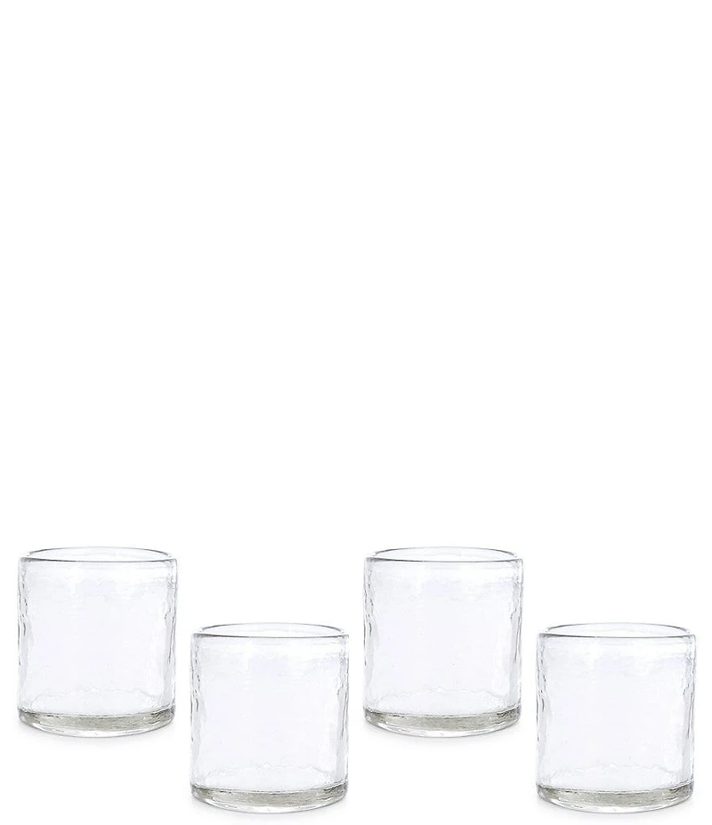 Southern Living Mesa Clear Double Old-Fashion Glasses, Set of 4