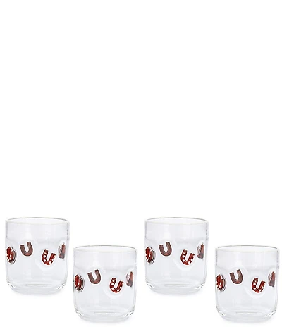 Southern Living Mesa Horseshoe Icon Double Old-Fashion Glass, Set Of 4