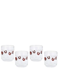 Southern Living Mesa Horseshoe Icon Double Old-Fashion Glass, Set Of 4