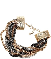 Southern Living Mixed Metal Chain Bracelet