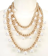 Southern Living Multi Layer Short Necklace with Pearls