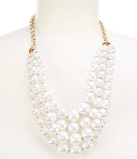 Southern Living Multi Strand Pearl Statement Necklace