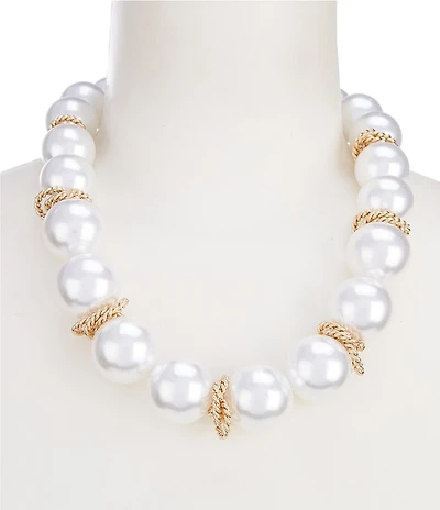 Southern Living Pearl Collar Statement Necklace