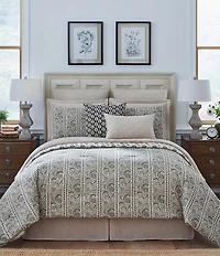 Southern Living Rosemary Floral Print Comforter Mini Set