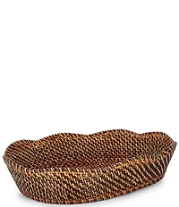 Southern Living Scalloped Nito Oval Bread Basket
