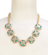 Southern Living Semi Precious Stones Inset Collar Necklace