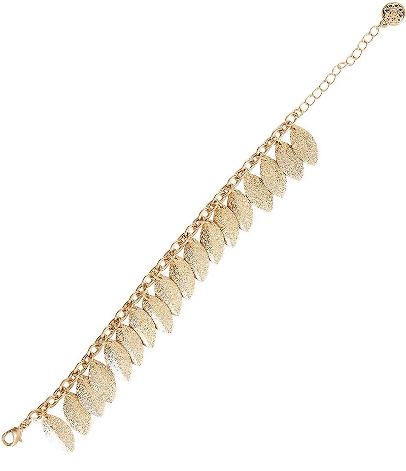 Southern Living Shakey Leaf Line Bracelet