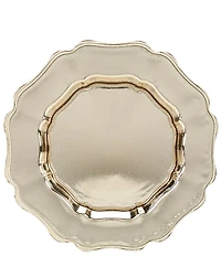 Southern Living Silver Retro Charger Plate
