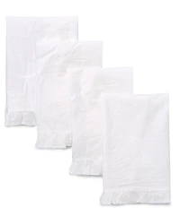 Southern Living Simplicity Collection Cotton Percale Ruffle Napkins, Set Of 4