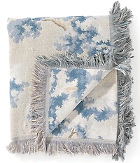 Southern Living Simplicity Collection Knox Tree Tapestry Fringed Throw Blanket