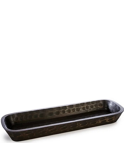 Southern Living Simplicity Collection Oblong Wooden Decorative Dough Bowl