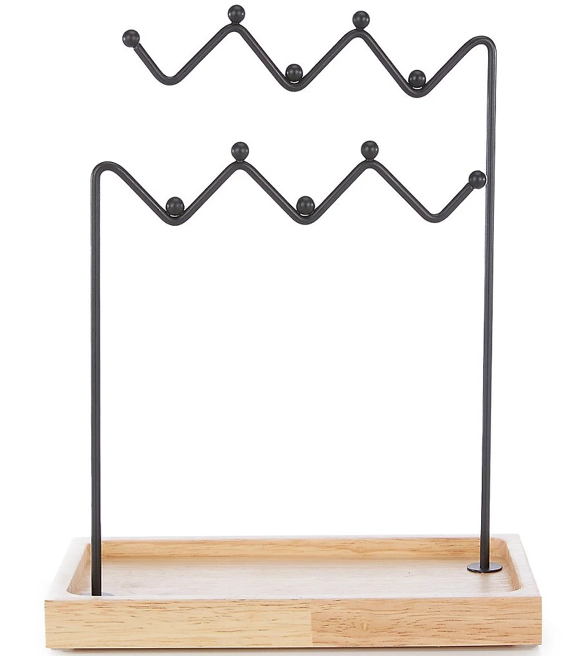 Southern Living Simplicity Collection Wood Jewelry Rack Accessories