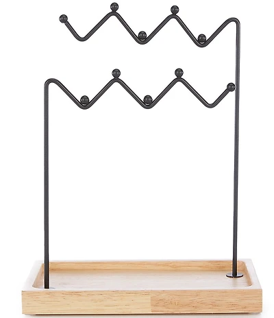 Southern Living Simplicity Collection Wood Jewelry Rack Accessories
