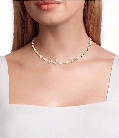 Southern Living Simplicity Pearl Twisted Chain Choker Necklace