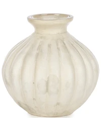 Southern Living Small Ribbed Glass Bottle Vase