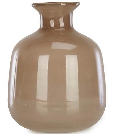 Southern Living Smoked Taupe Glass Bottle Vase