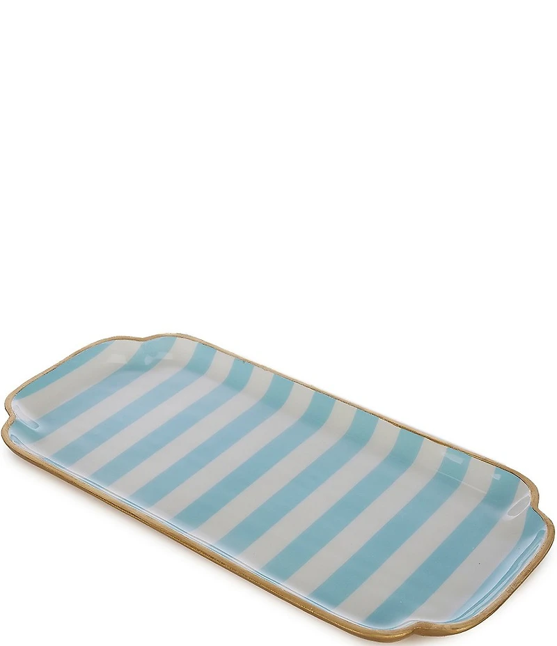 Southern Living Spring Collection Stripe Decorative Tray