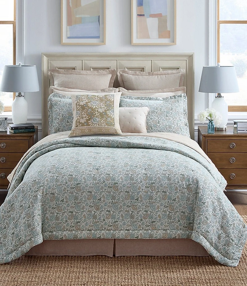 Southern Living Stratford Floral Jacquard Comforter Mini Set