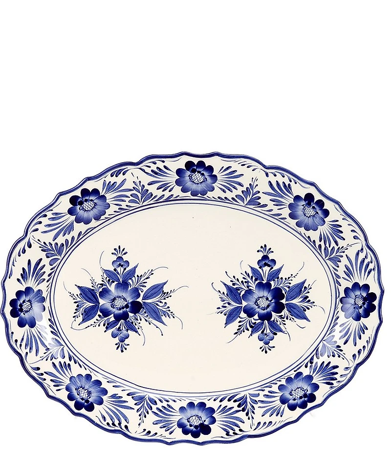 Southern Living Blue Floral Platter