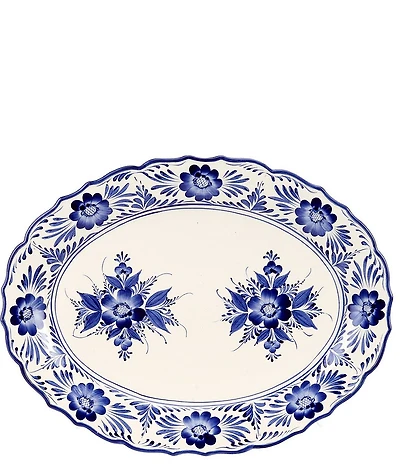 Southern Living Blue Floral Platter