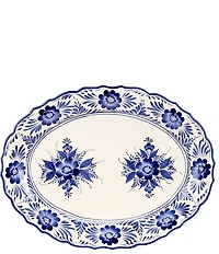 Southern Living Blue Floral Platter