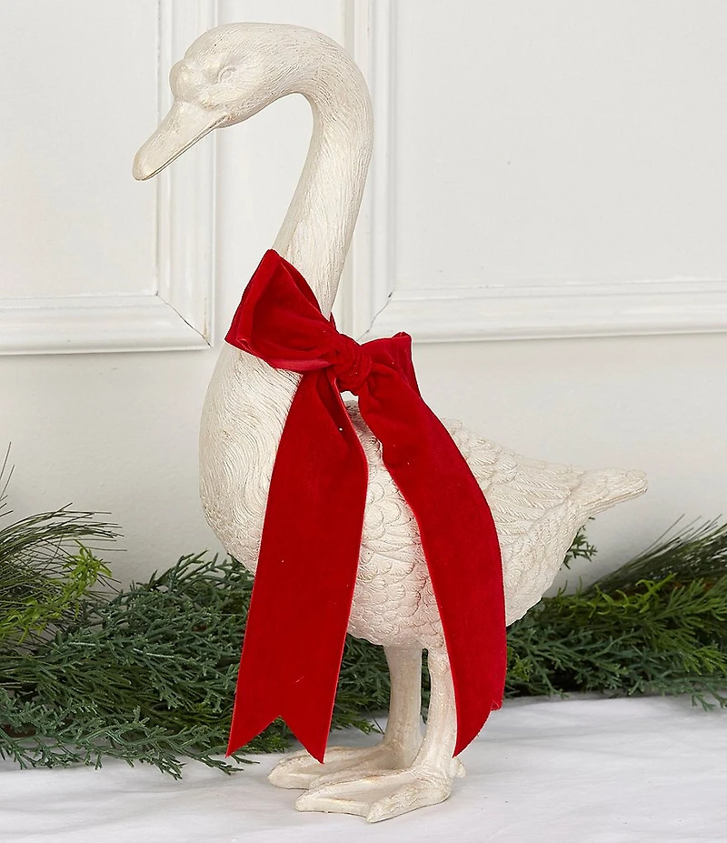 Southern Living Twelve Days of Christmas Collection Bent Neck Goose Figurine