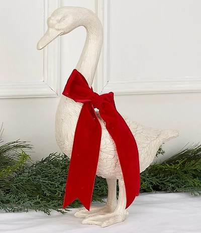Southern Living Twelve Days of Christmas Collection Bent Neck Goose Figurine
