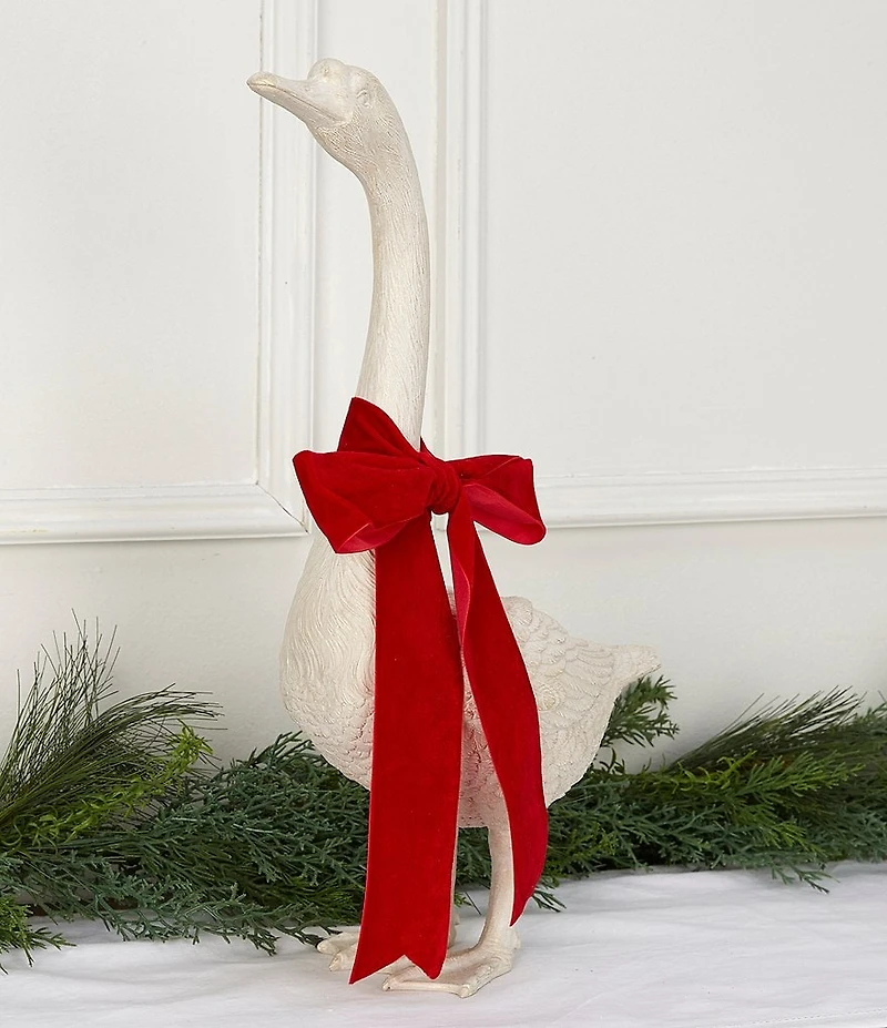 Southern Living Twelve Days of Christmas Collection Raised Neck Goose Figurine