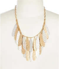 Southern Living Two Stone Shaky Statement Necklace