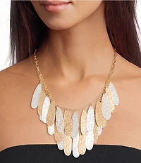 Southern Living Two Stone Shaky Statement Necklace
