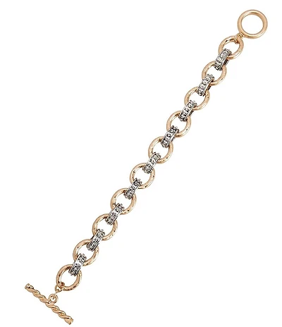 Southern Living Two Tone Link Line Bracelet