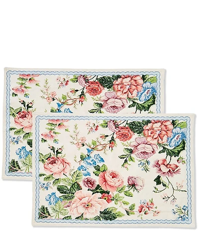 Southern Living Vintage Floral Placemats, Set of 2