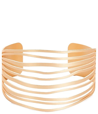 Southern Living Wavy Open Wire Cuff Bracelet