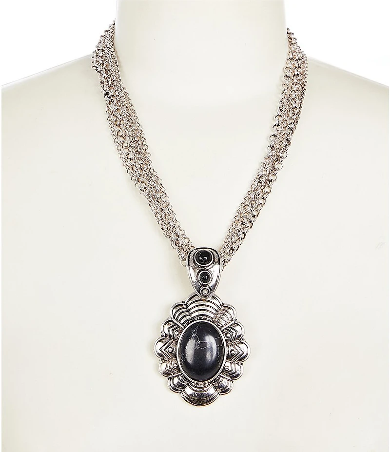 Southern Living Western Short Multi Strand Pendant Necklace