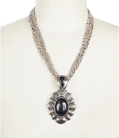 Southern Living Western Short Multi Strand Pendant Necklace