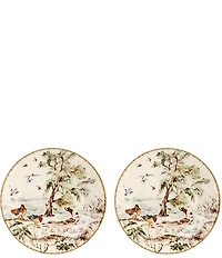 Southern Living Wetlands Collection Dog Accent Plates, Set of 2