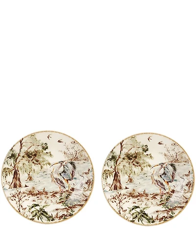 Southern Living Wetlands Collection Herring Accent Plates, Set of 2
