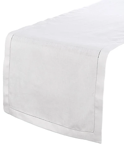 Southern Living White Hemstitch Runner - 72#double;