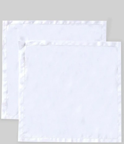 Southern Living White Hemstitched Napkins, Set of 2