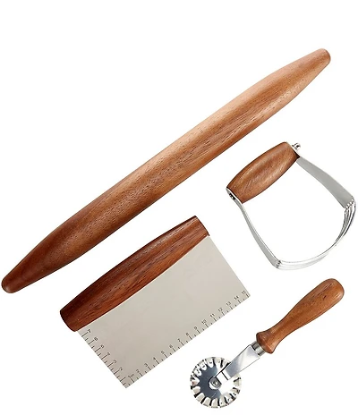 Southern Living Wood 4-Piece Baking Set