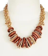 Southern Living Wood Statement Necklace