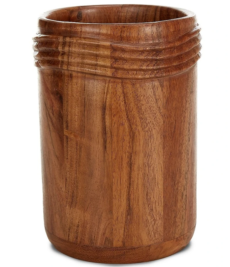 Southern Living Wood Utensil Crock