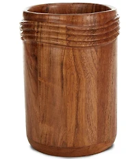 Southern Living Wood Utensil Crock