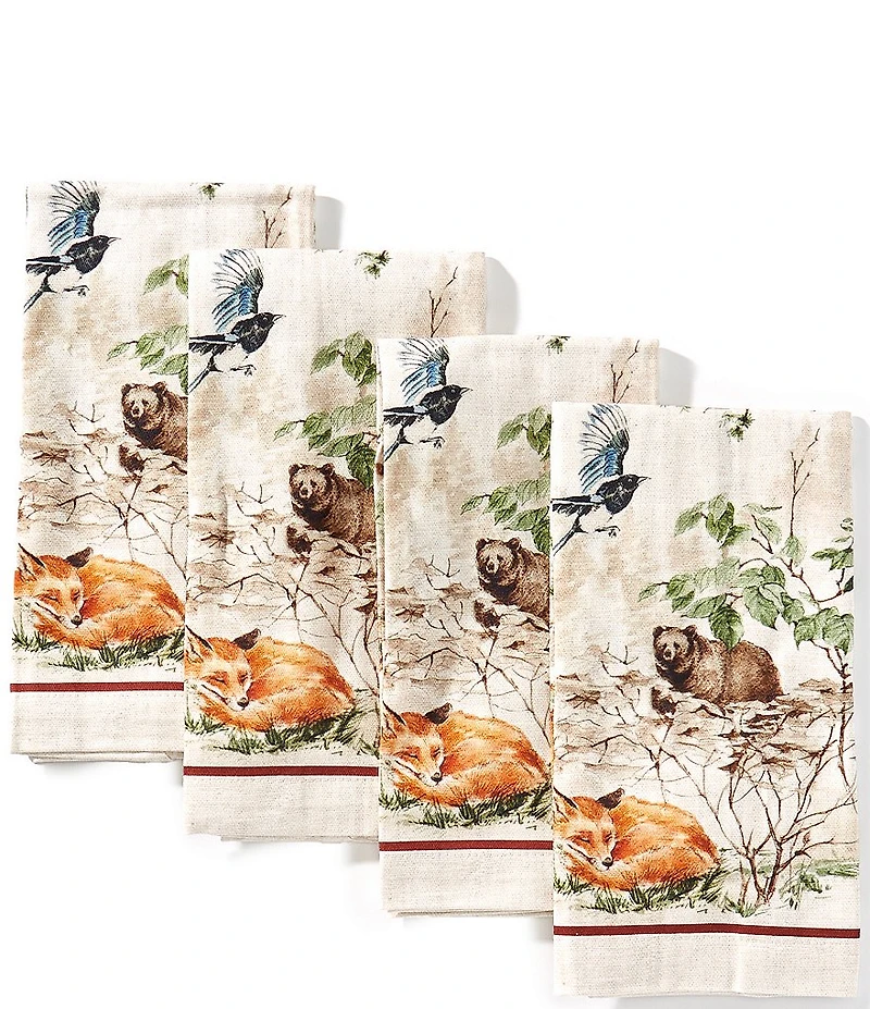 Southern Living Woodland Story Napkins, Set of 4