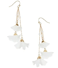 Southern Living x Borrowed & Blue 3D Flower Petal Tassel Drop Earrings