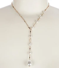 Southern Living x Borrowed & Blue Chain Y Necklace with Pearl Pendant