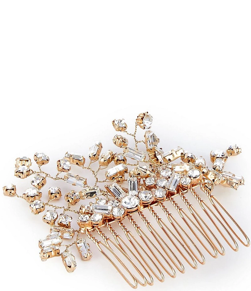 Southern Living x Borrowed & Blue Crystal Multi Round & Baguette Stone Bridal Hair Comb