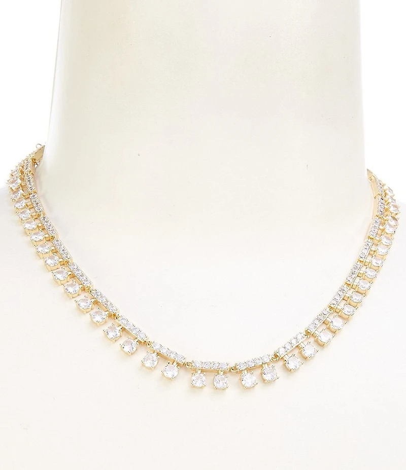 Southern Living x Borrowed & Blue Cubic Zirconia Stone Collar Necklace