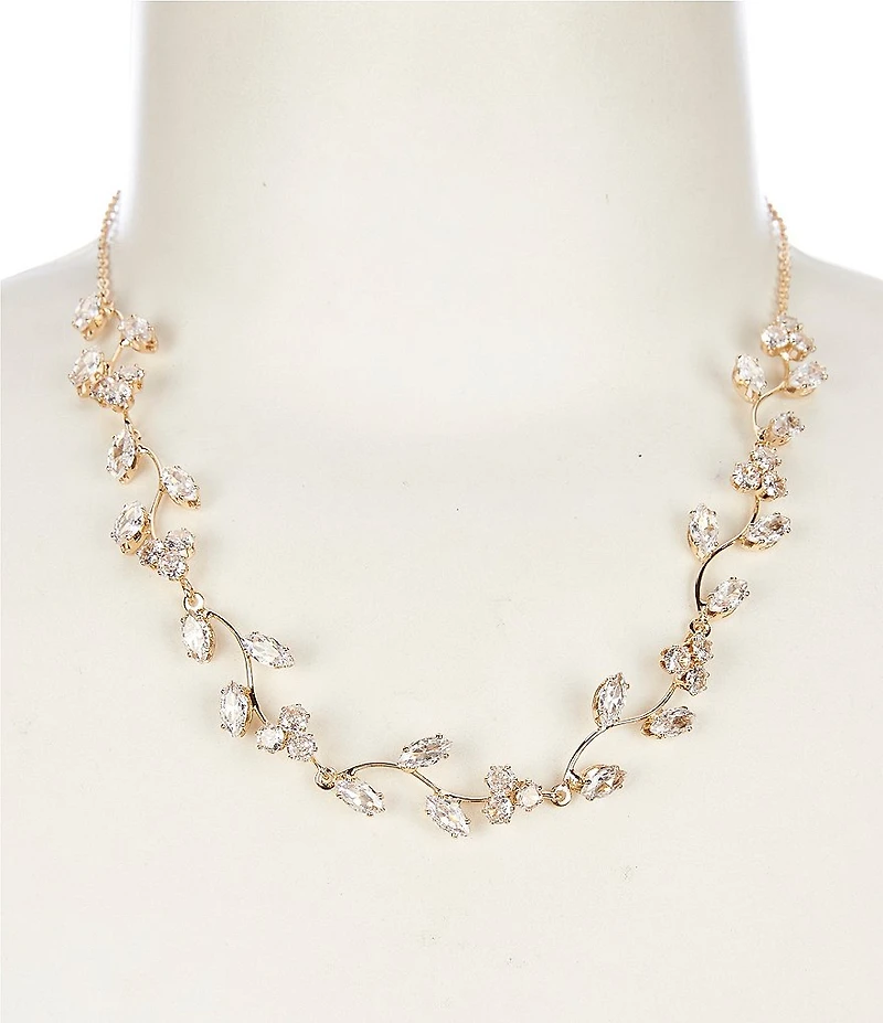 Southern Living x Borrowed & Blue Cubic Zirconia Vine Collar Necklace